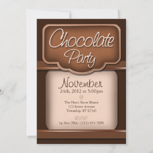 Rik Chocolate : Chocolate Party Inbjudan
