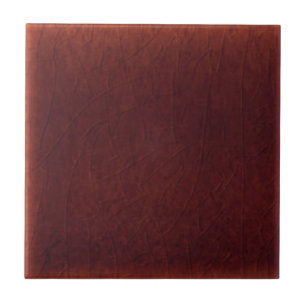 Rik Cinnabar Faux Crackle Avslutar Antique Repro Kakelplatta