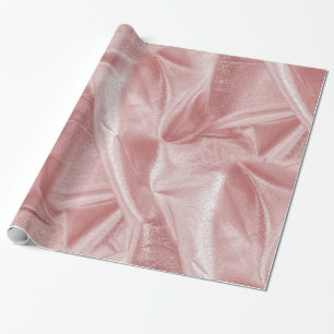 Rik Crumpled Rosa Metallic Abstrakt Struktur Presentpapper