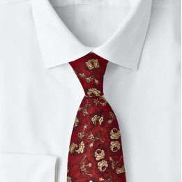 Rik Elegant korrigerad Röd ros Slips