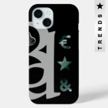 RIK iphone case Trend Abstrakt Black White Grönt
