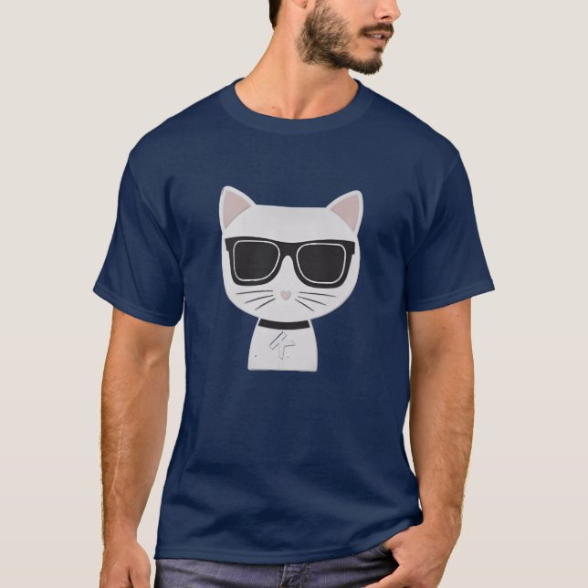 Rik Kattretro T Shirt (Framsida)