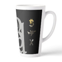 RIK Latte Mugg Abstrakt Trend Insida Decor Black