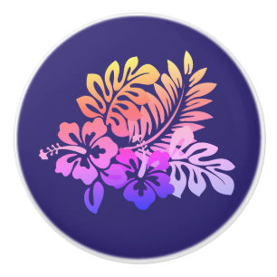 Rik Lila Blommigt Hibiscus Knopp