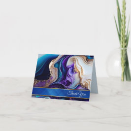 Rik Lila Metallic Guld Royal Blue & Aqua Tack Kort