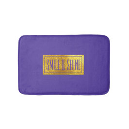 Rik Lila och Guld tone Bath Mat Badrumsmatta