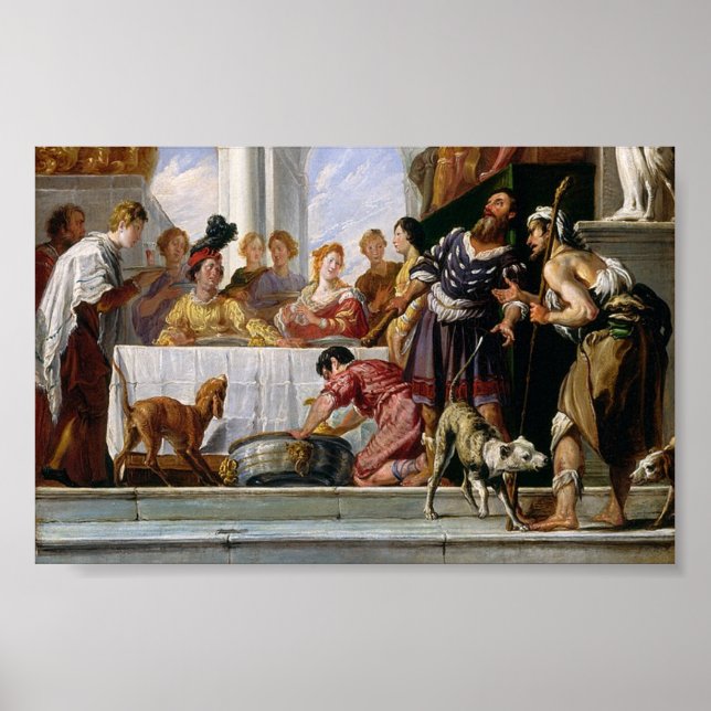 Rik Man och Lazarus Poster (Framsidan)