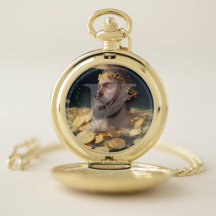 Rik Man Rune Pocket Watch |Feoh Fehu Viking Anglo