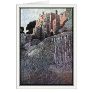 Rik mans Garden av Charles Robinson Hälsningskort