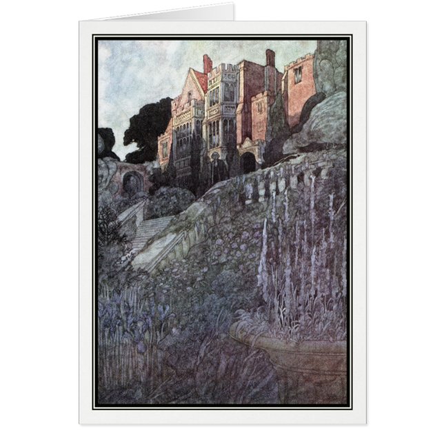 Rik mans Garden av Charles Robinson Hälsningskort (Framsidan)