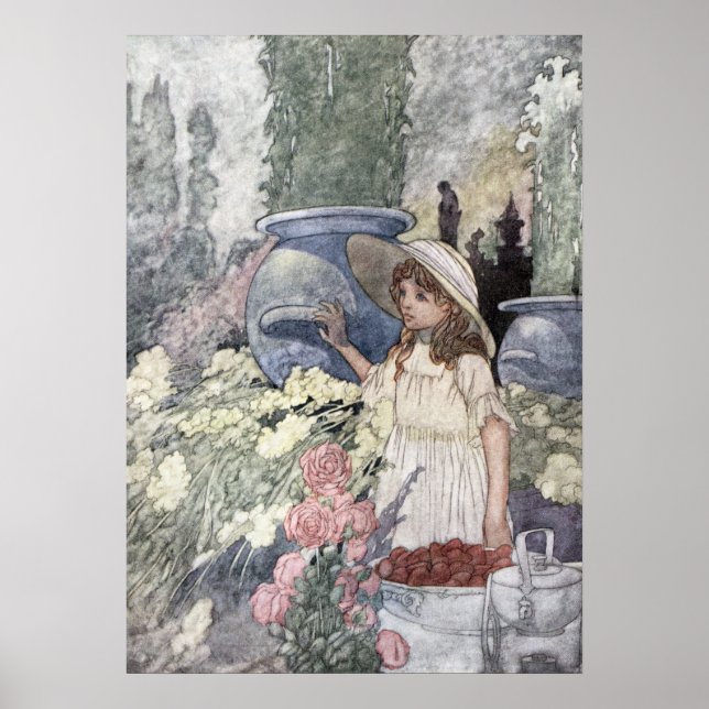 Rik mans Garden av Charles Robinson Poster (Framsidan)