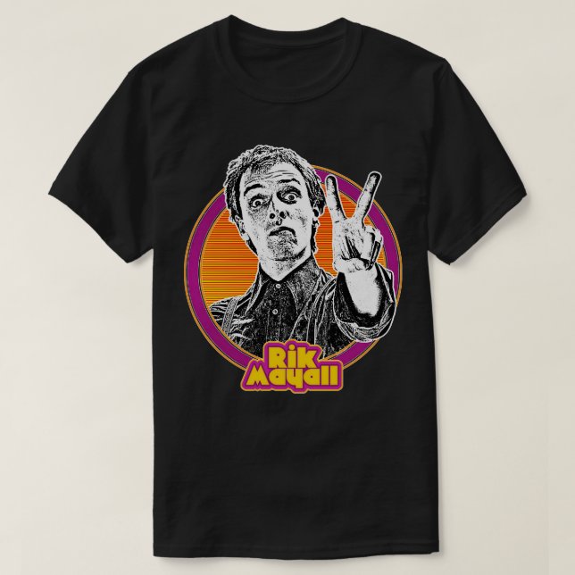 Rik Mayall Retro Fläkt Design T Shirt (Design framsida)