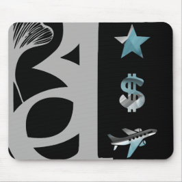 RIK Mousepad Trend Abstrakt Art Blue Ocean Musmatta