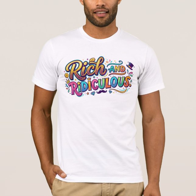 Rik och löjlig t shirt (Framsida)