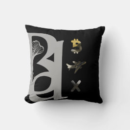 RIK Pillow Abstrakt Trend Insida Decor Black Kudde