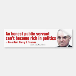 Rik Politikar är Crooks Harry Truman Bildekal