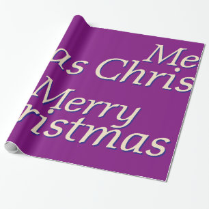 Rik purpurfärgad god jul som slår in papper presentpapper