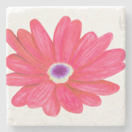 Rik röd blomma stenunderlägg