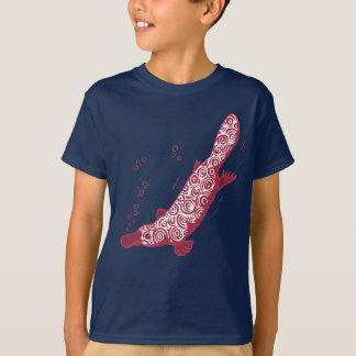 Rik röd färgad unget-skjorta för näbbdjur tee shirt