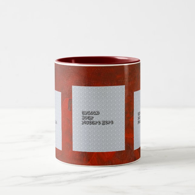 Rik röd fotomuggmall Två-Tonad mugg (Center)