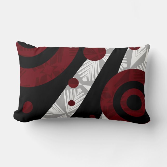 Rik röd muller lumbarkudde (Framsida)