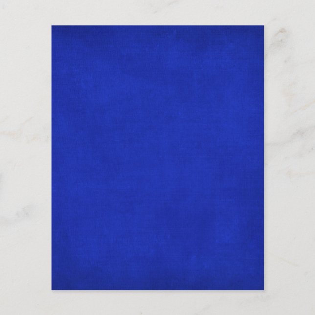 RIK ROYAL DEEP BLUE VELVET GRUNGE PAPPER CANVAS TE FLYGBLAD (Framsidan)