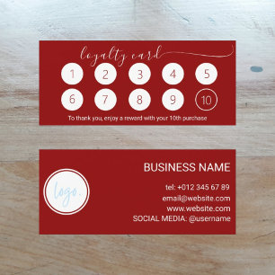 RIK SANGRIA RED LOYALTY CARD 10 LOGOTYP FÖR FÖRETA