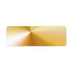 RIK SATIN SILKE METALLIC GULD BAKGRUND DIGITAL RETURADRESS ETIKETT
