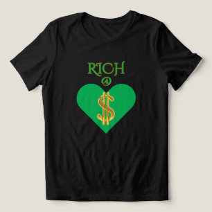 RIK SJÄL GRÖN SVART RIK@HJÄRTA GRAFIKSKAPA T SHIRT