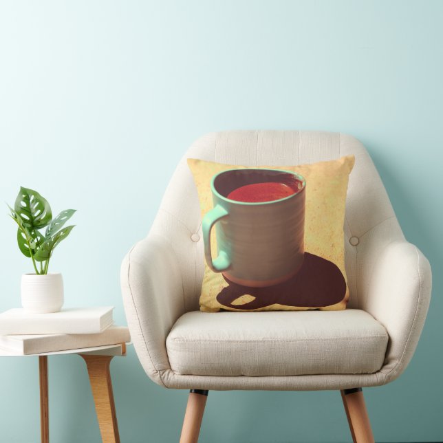 Rik skum av turkiska kaffe Mugg Kopp Kudde (Stol)
