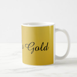 Rik som guld kaffemugg