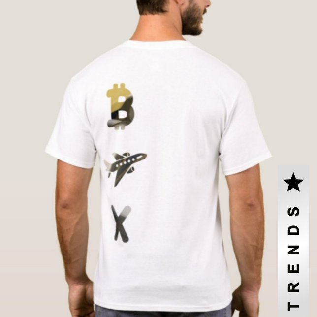 RIK T-Shirt Trend Abstrakt Art Black White Guld (Skapare uppladdad)