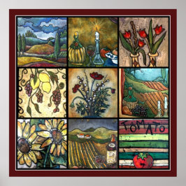 Rik Tuscan Collage Poster