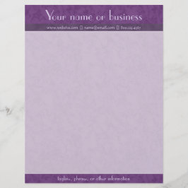 Rika lilor som textureras med lavendel brevhuvud