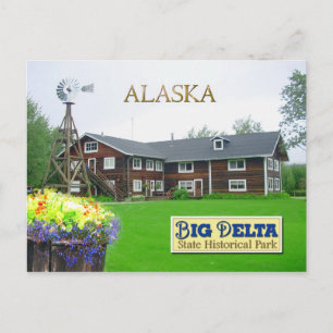 Rika's Landing Roadhouse, Big Delta, Alaska Vykort