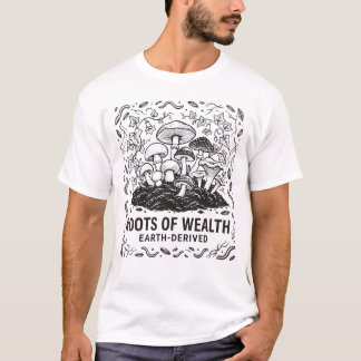 Rikedomens rötter Jordhärledd svamp T Shirt