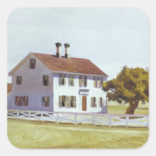 Rikens hus fyrkantigt klistermärke