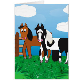 Riki och J.R.-vykort Hälsningskort