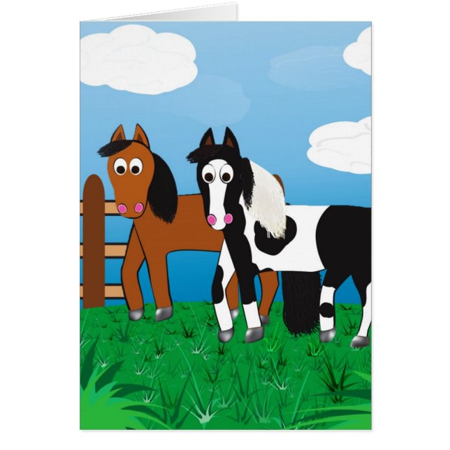 Riki och J.R.-vykort Hälsningskort (Framsidan)