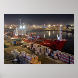 Rikke Theresa lastfartyg i Hulls hamn Poster