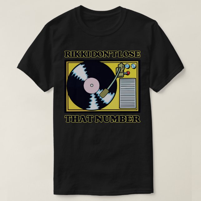 Rikki förlorade inte det numret t shirt (Design framsida)