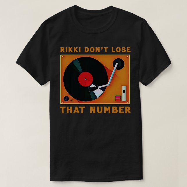 Rikki förlorade inte nummer 1 t shirt (Design framsida)