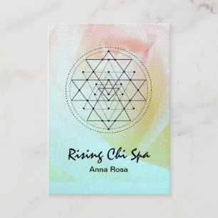 *~* Rikki Yoga Ro Glitter Helig Geometri Visitkort
