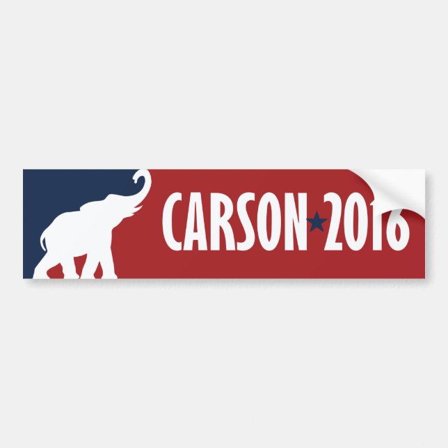 Riklig Ben Carson GOP-kandidat 2016 - .png Bildekal (Framsidan)