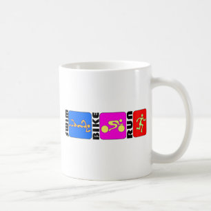 Riklig design för TRI för Triathlonsimmacykel F Kaffemugg