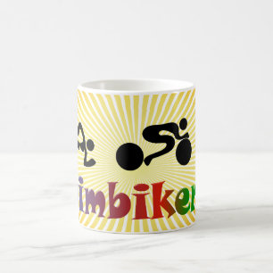 Riklig design för TRI för Triathlonsimmacykel Kaffemugg