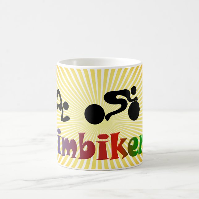 Riklig design för TRI för Triathlonsimmacykel Kaffemugg (Center)