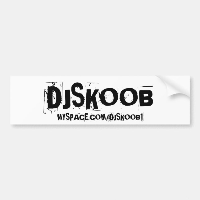 RIKLIG Dj SKOOB Bildekal (Framsidan)