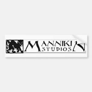 Riklig Mannikin studiologotyp Bildekal