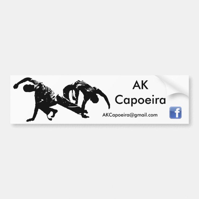 Riklig pinne för AK Capoeira Bildekal (Framsidan)